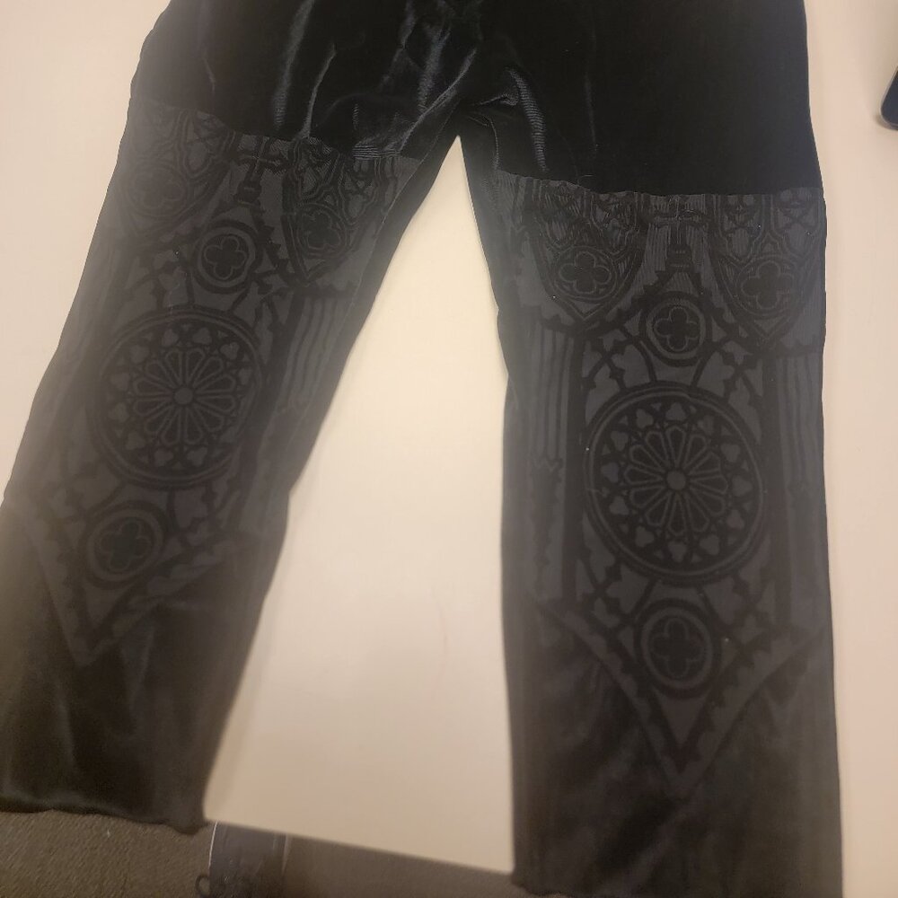 RESTYLE VELVET MESH PANTS
